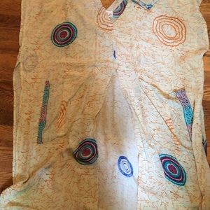 Kantha Bae silk ruana long vest